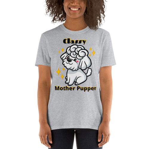 Poodle Classy Mother SS Unisex Tee