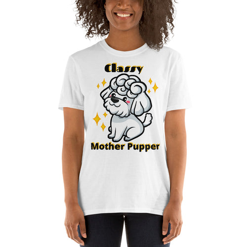 Poodle Classy Mother SS Unisex Tee